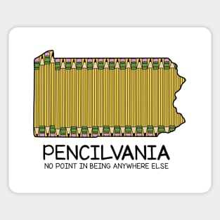 Pencil Pennsylvania pun Sticker